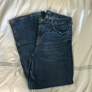 Old Navy extra high rise sky-high wide leg jeans sz 14